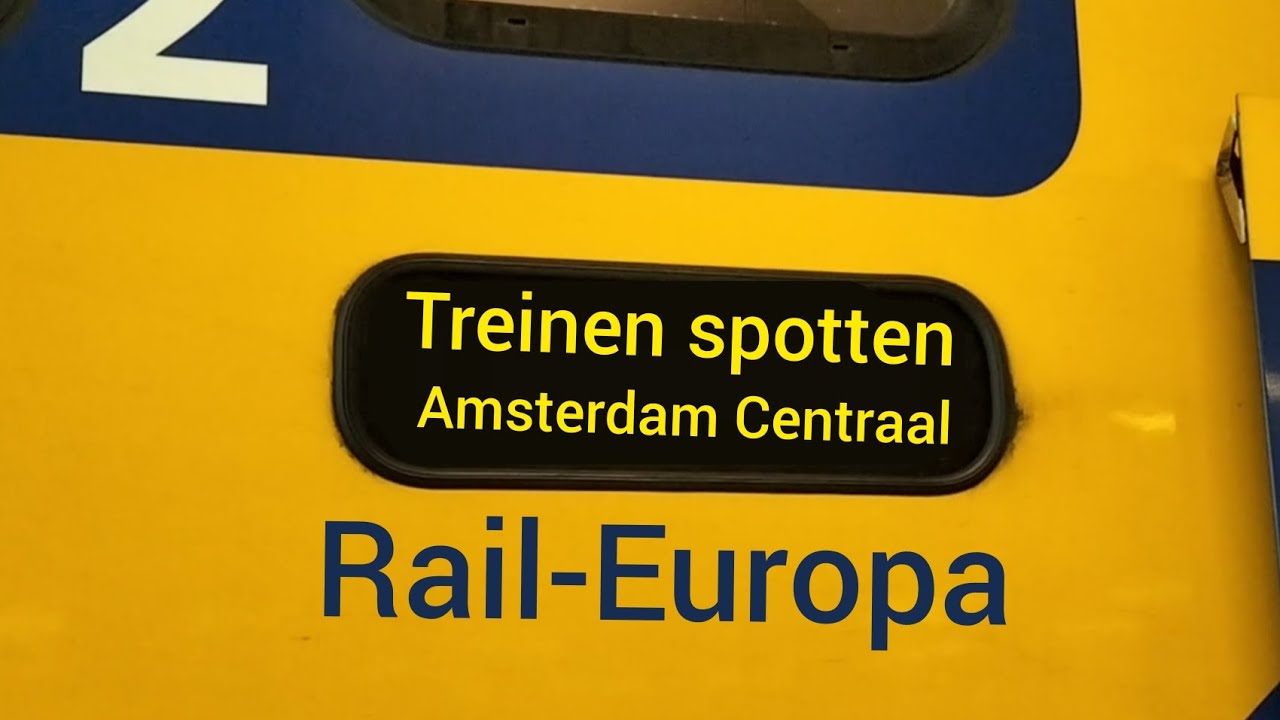 Treinen spotten op Amsterdam Centraal