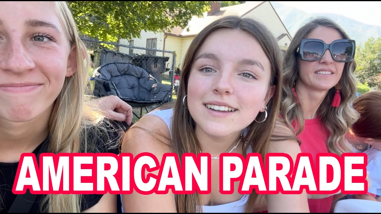 EXCHANGE STUDENTS SEES AMERICAN PARADE