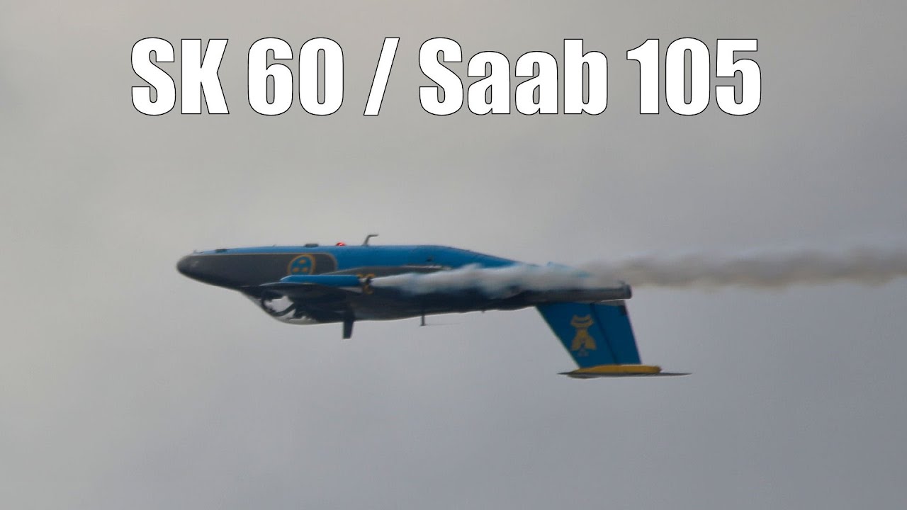 Saab 105 - Pure Airshow - Swedish Classic 1960s Jet Trainer  - SweAF 2022