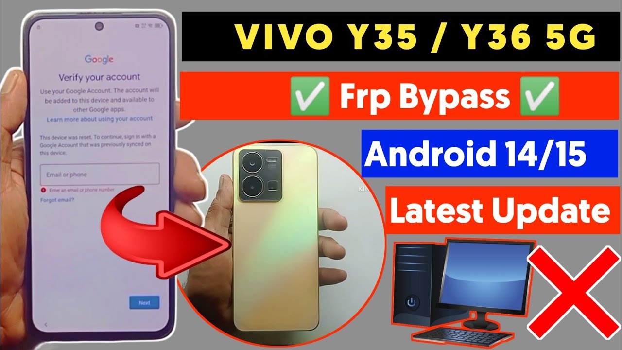 VIVO Y35 /Y36 Frp Bypass Android 14/15 Without Pc | Latest Security Update | Share Article ❌ Working