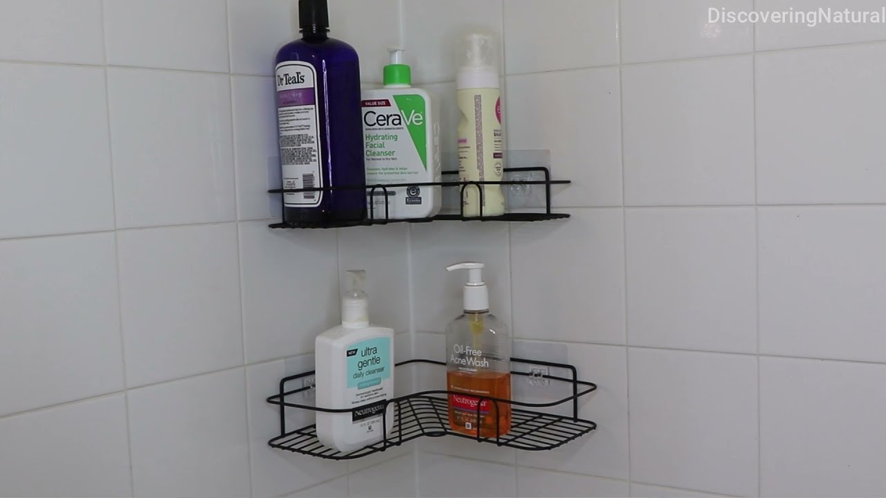 Как установить угловую душевую полку | DNVlogsLife