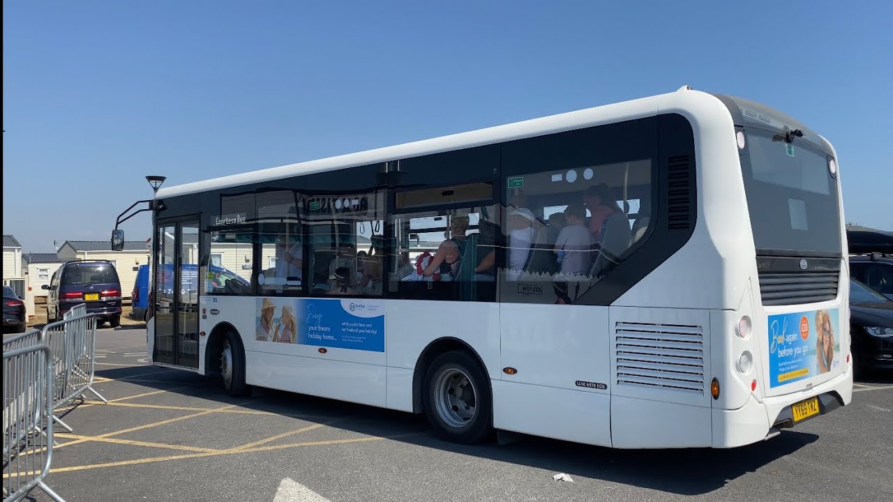 YY69 TMZ ADL E200MMC Departs Waterfront Quays - Seal Bay Resort
