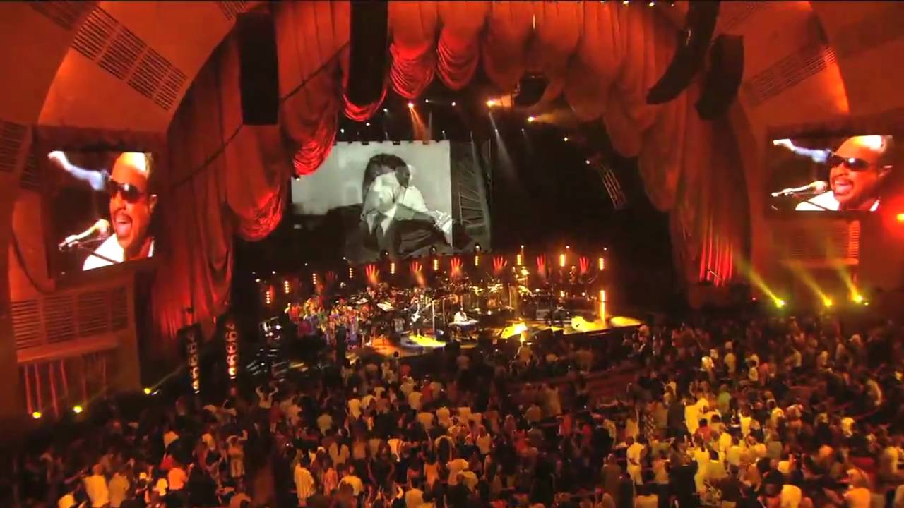 Stevie Wonder and Artists of Mandela Day 2009 perform 