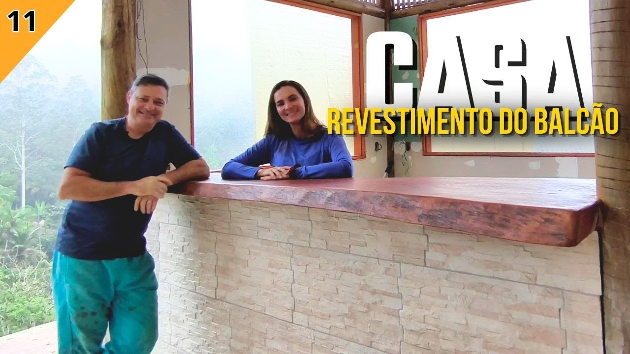 Transformação RÚSTICA: Revestimos o balcão da cozinha e instalamos luminárias de corda!