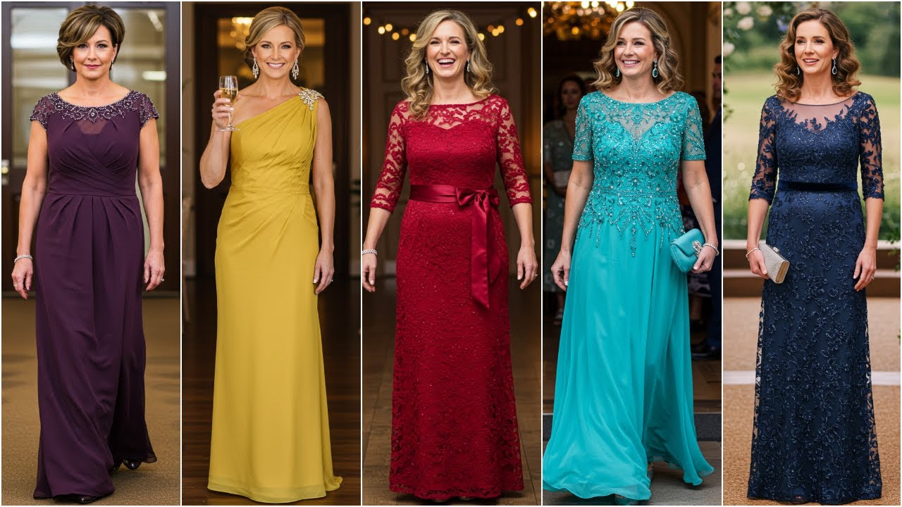 Glamorous Jewel Tone Mother of the Bride Dresses for a Chic Celebration