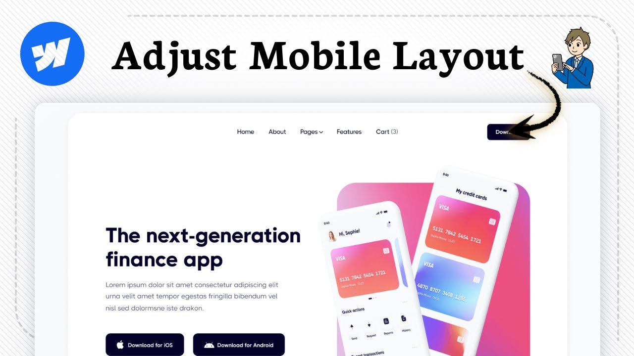 How to edit in mobile version Webflow (Responsive View)