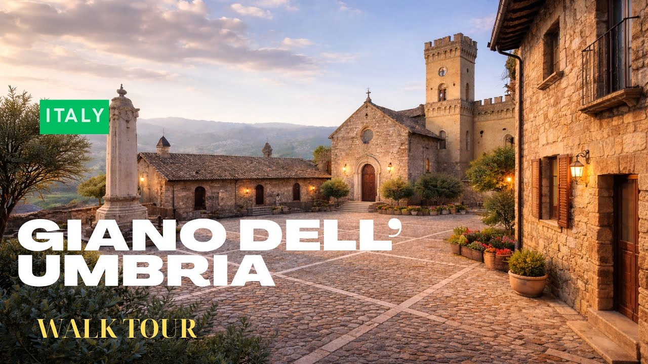 🇮🇹 GIANO DELL’UMBRIA | Hidden Hilltop Town in the Heart of Umbria 🇮🇹 Italy  4K