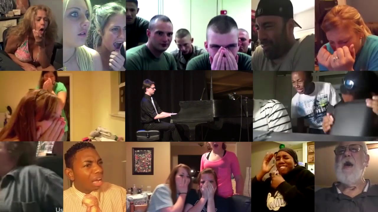People react to music: Herv&eacute; Roy - Lover's Theme (live on piano)