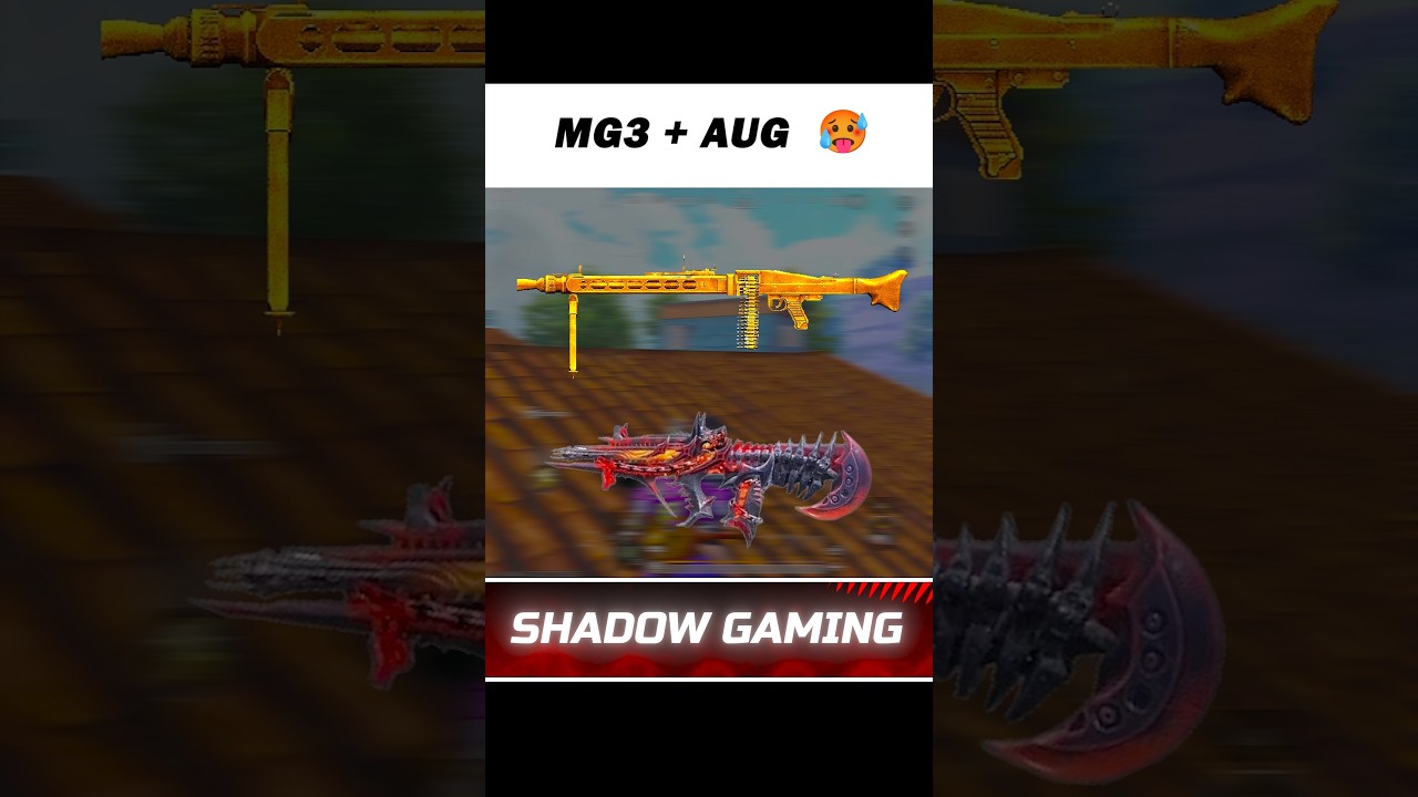 MG3 + AUG 🥵     @shadowknightgaming2308  || bgmi gameplay video l|