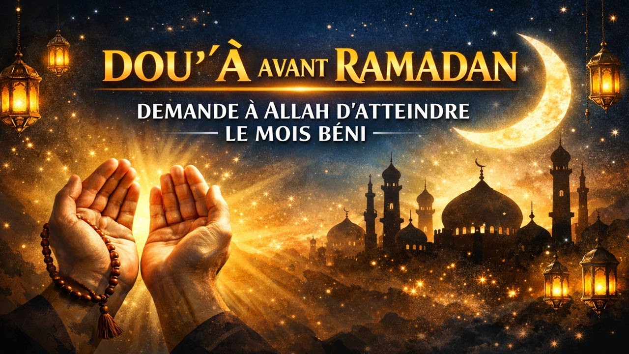 DOUʿÂ AVANT RAMADAN : DEMANDE À ALLAH D’ATTEINDRE LE MOIS BÉNI