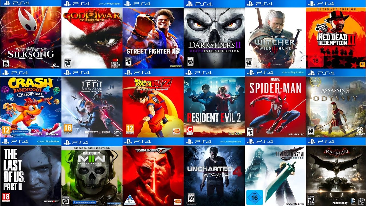 Топ-60 лучших игр всех времен для PS4 || 60 потрясающих игр для PS4