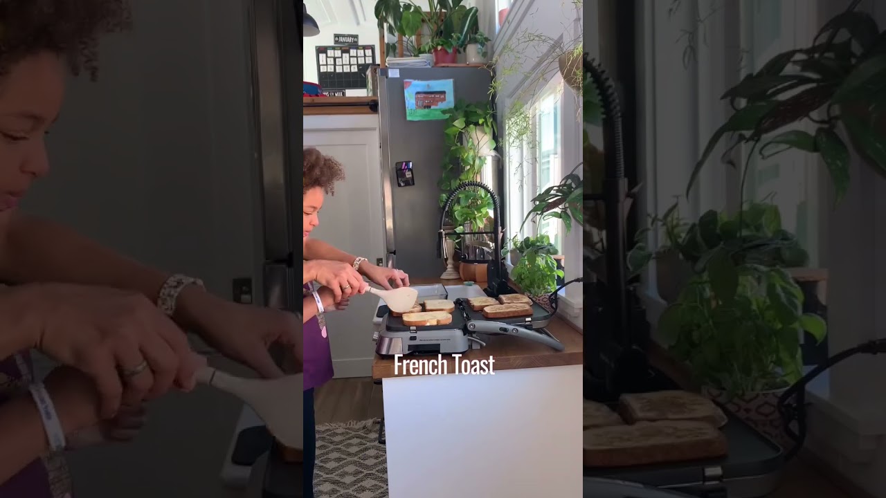 Cooking #breakfast in our #tinyhouse #kitchen. #FrenchToast #CaramelizedBanana #TinyHouseOnWheels