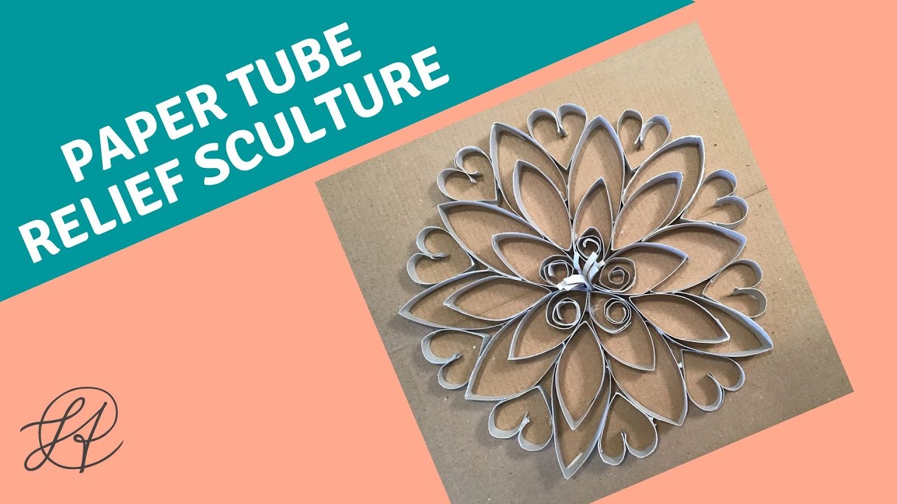 Paper Tube Relief Sculpture