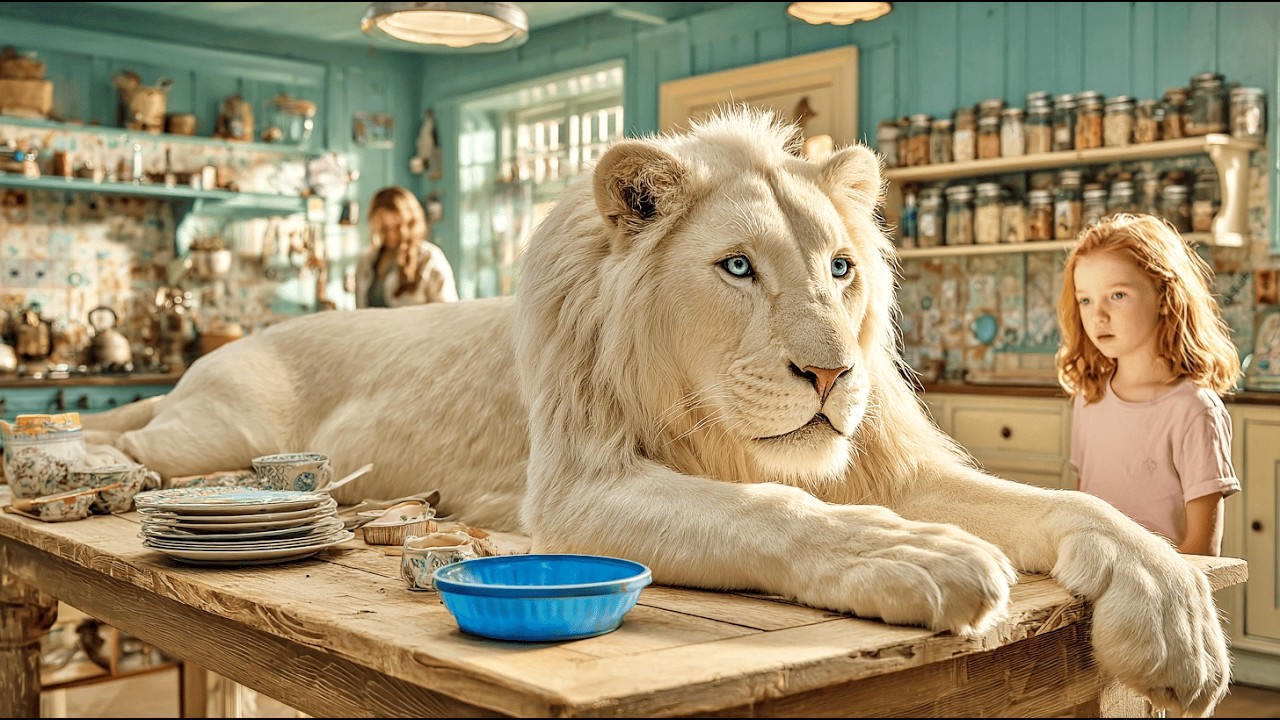 Une jeune fille a ADOPTÉ un PETIT LION sans savoir que c'était un LION FÉROCE et AFFAMÉ
