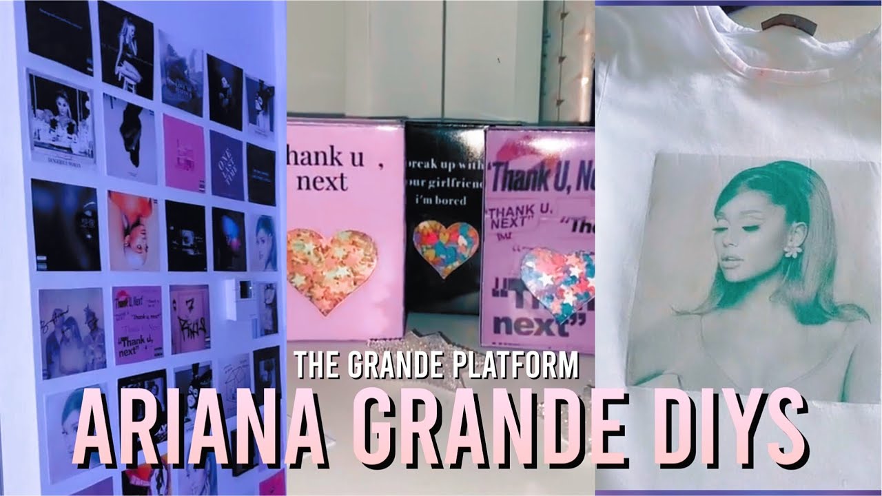 ariana grande diys (merch, posters, hand scrub, cd and more) 💕