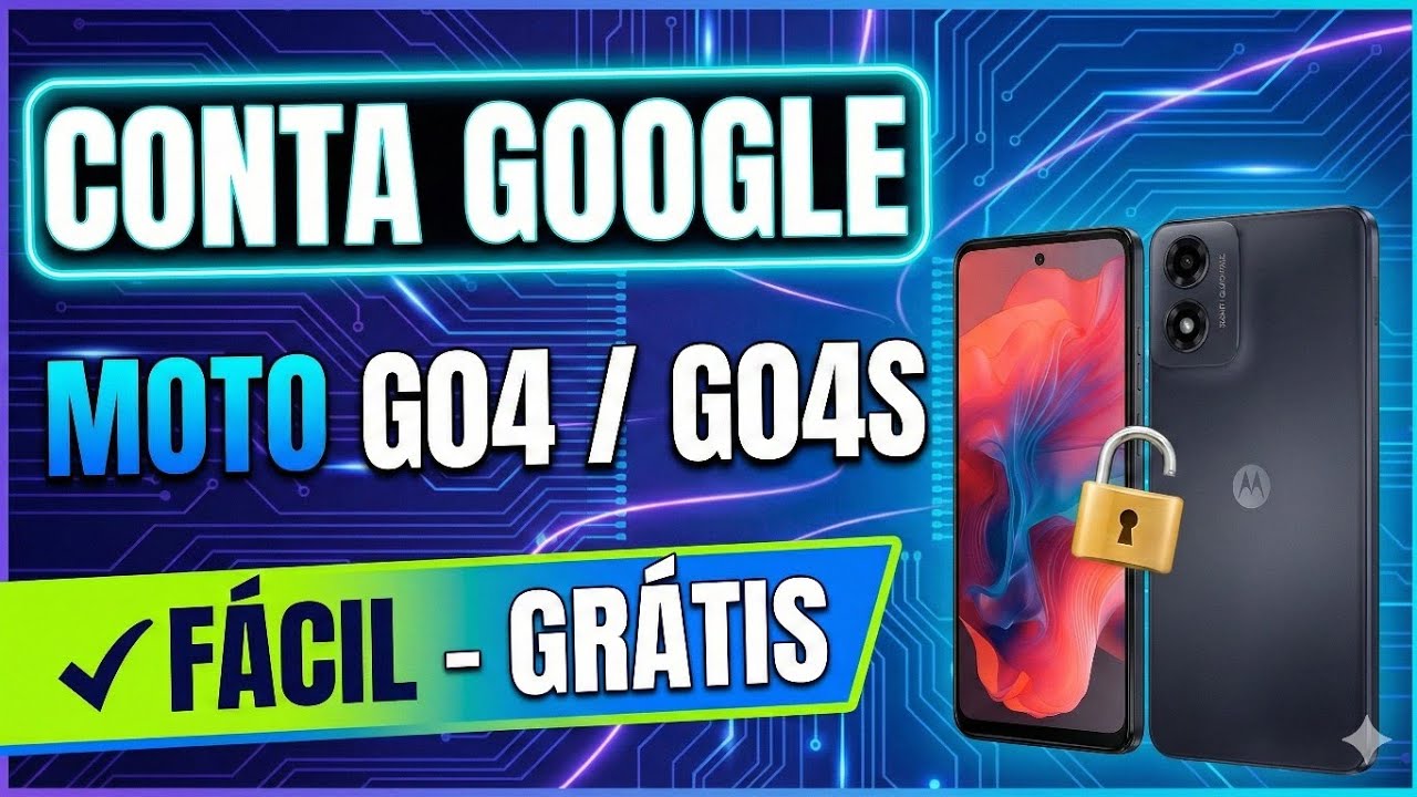 Como remover conta Google Moto G04 / G04s