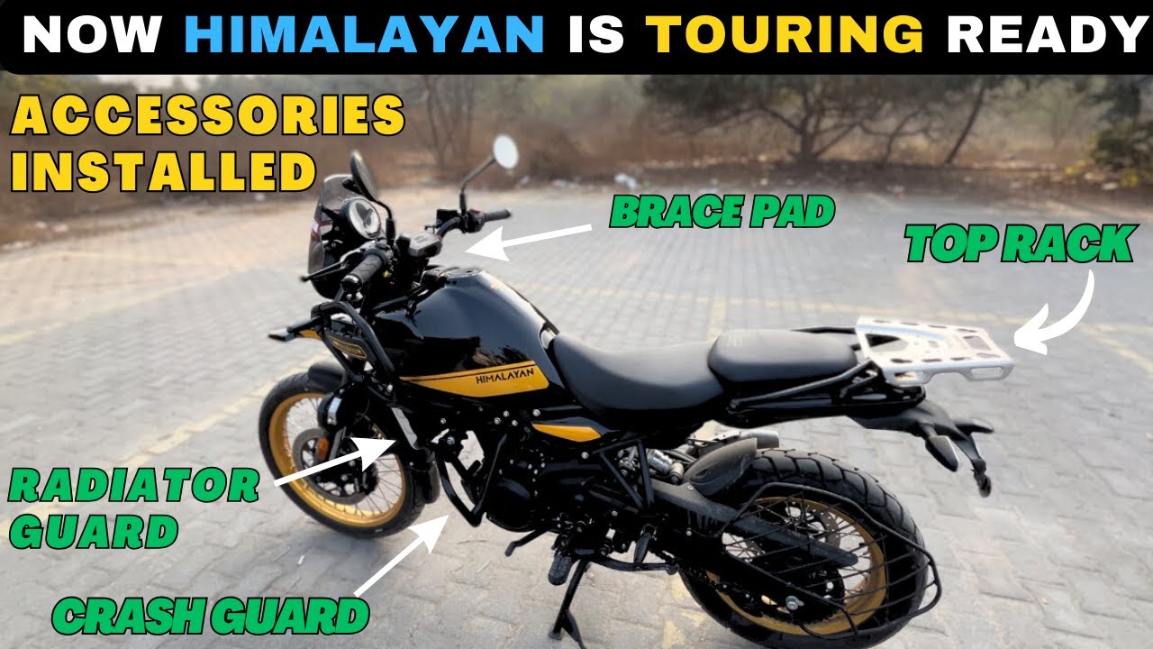 All Himalayan 450 Accessories Installed | Royal Enfield Genuine Accessories