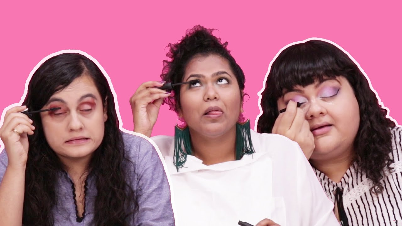 Women Put On Makeup Without Mirrors