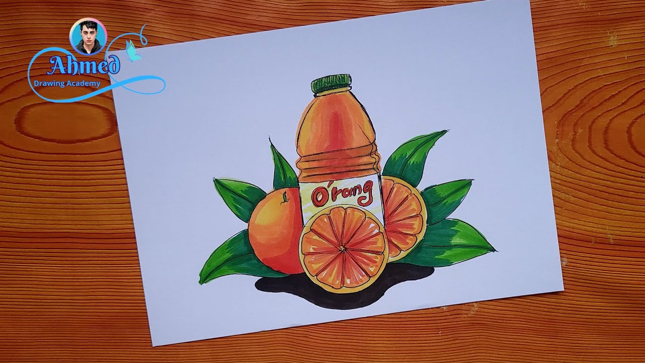 رسم اشهار عن منتج غذائي || رسم اشهار || رسم اعلان || رسم منتج اشهاري || رسم ملصق اشهاري || 1