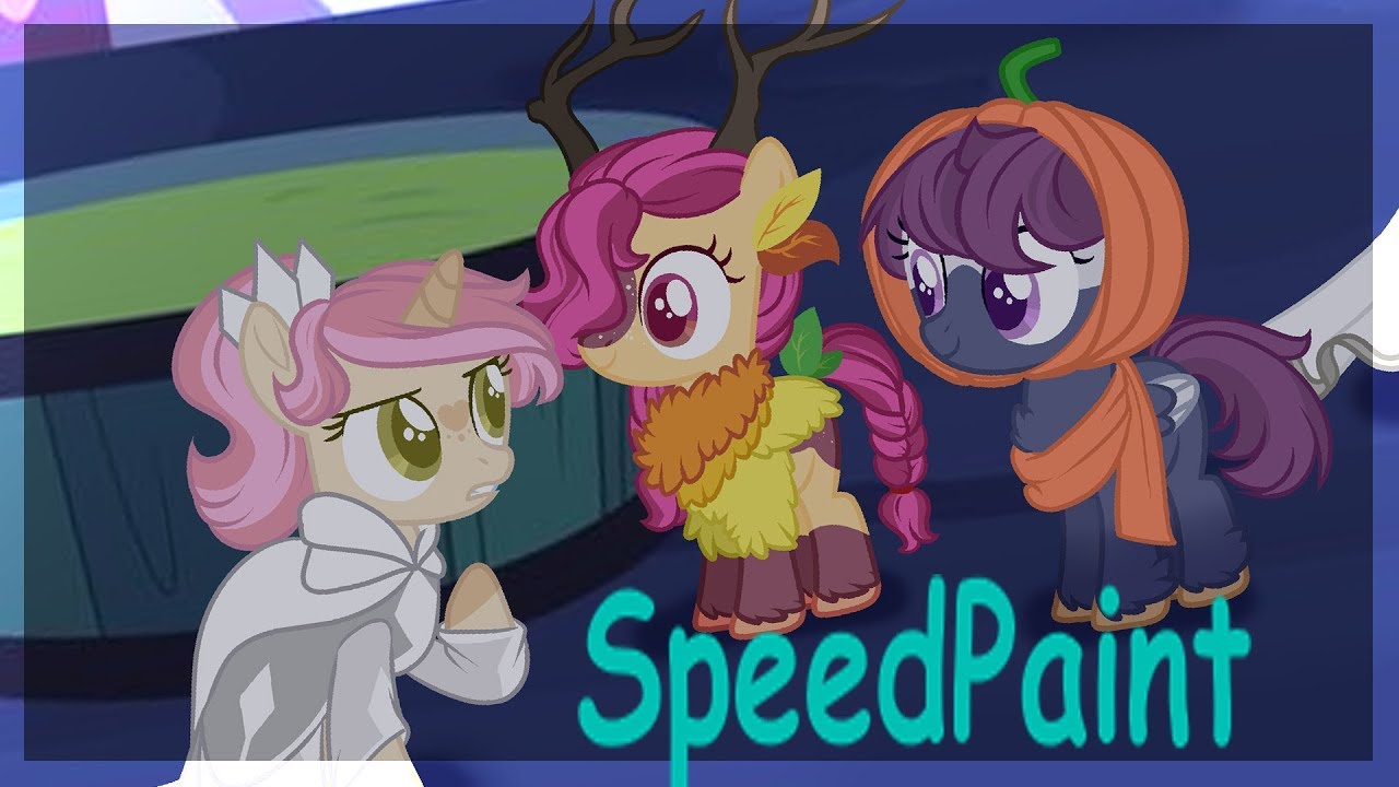 SpeedPaint - 🎃Halloween party🎃 [MLP Next Gen]