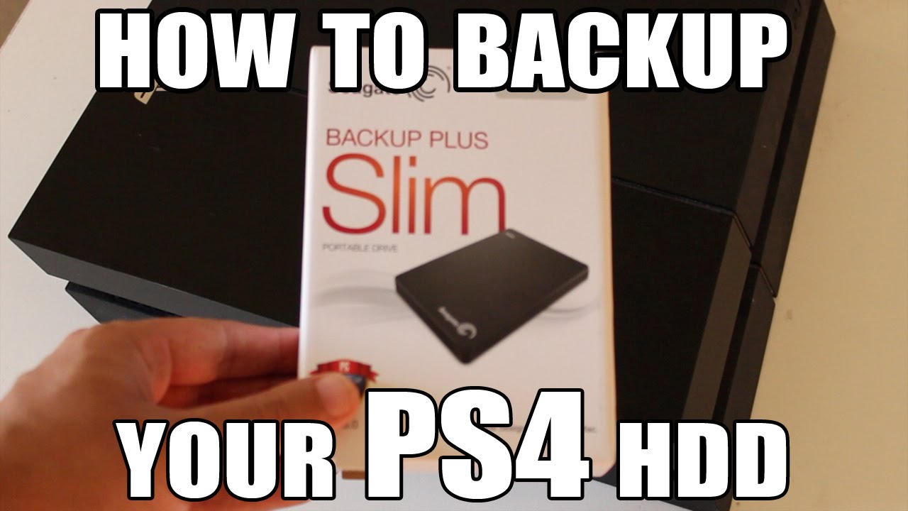 How to Backup and Restore your PS4 HDD