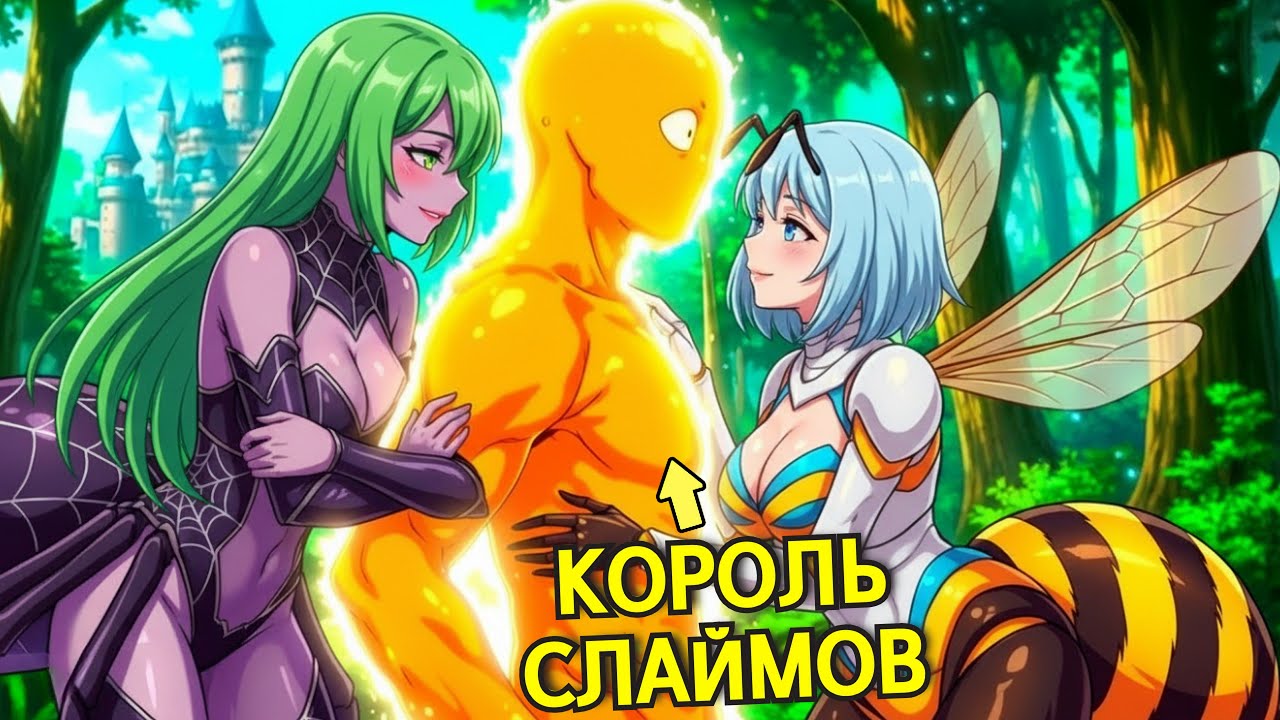 Переродился слабым слизнем и поглотил все силы, став королём мира навсегда!! - Пересказ Манхвы