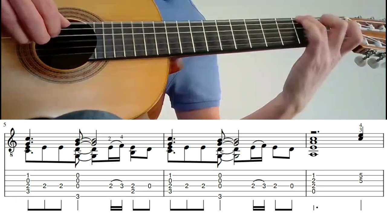 The Man Who Sold the World - David Bowie - solo guitar cover with tabs