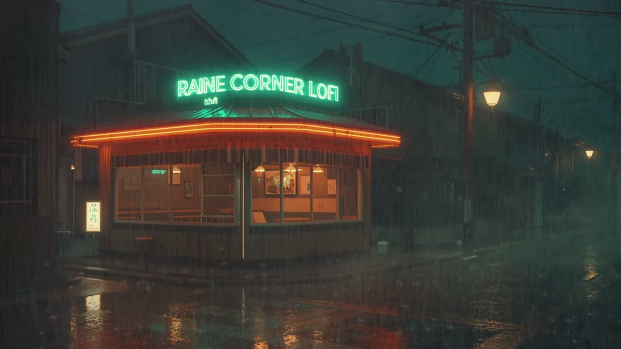 Nightfall Rain Softness ☔Lofi Music Rain | Ease Into Stillness