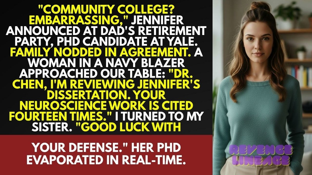 Dad's Retirement: Sister Called Me A Dropout Her Department Chair Asked About My Published Research