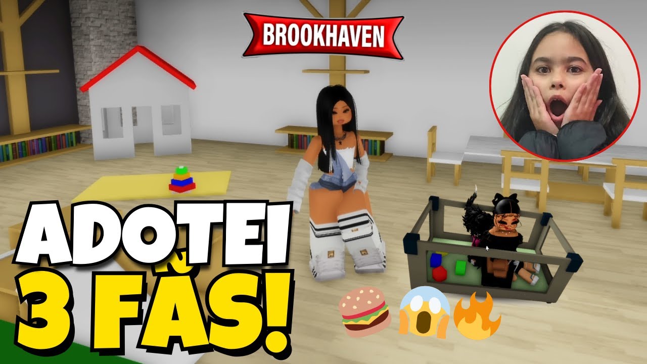 ADOTEI 3 FÃS EM BROOKHAVEN! 😱🔥🍔 Brookhaven RP | Roblox