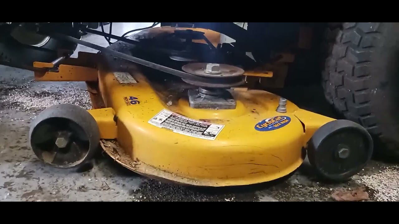 Почему ремни спадают с деки газонокосилки Cub Cadet? Как исправить, чтобы они не падали с деки 46...