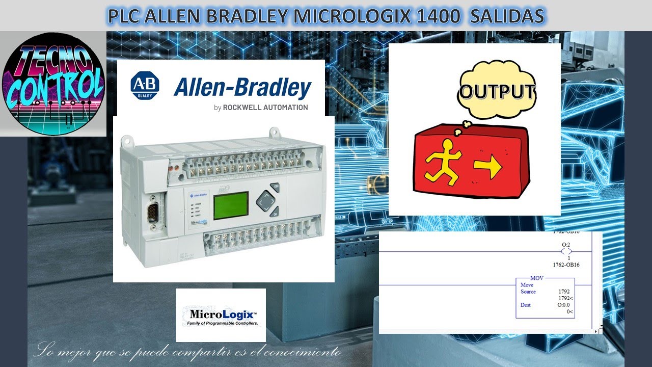 PLC ALLEN BRADLEY MICROLOGIX 1400  SALIDAS