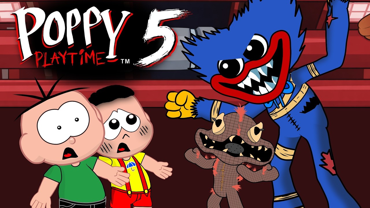 Cebolinha em Poppy Playtime Capítulo 5 - Parte 1