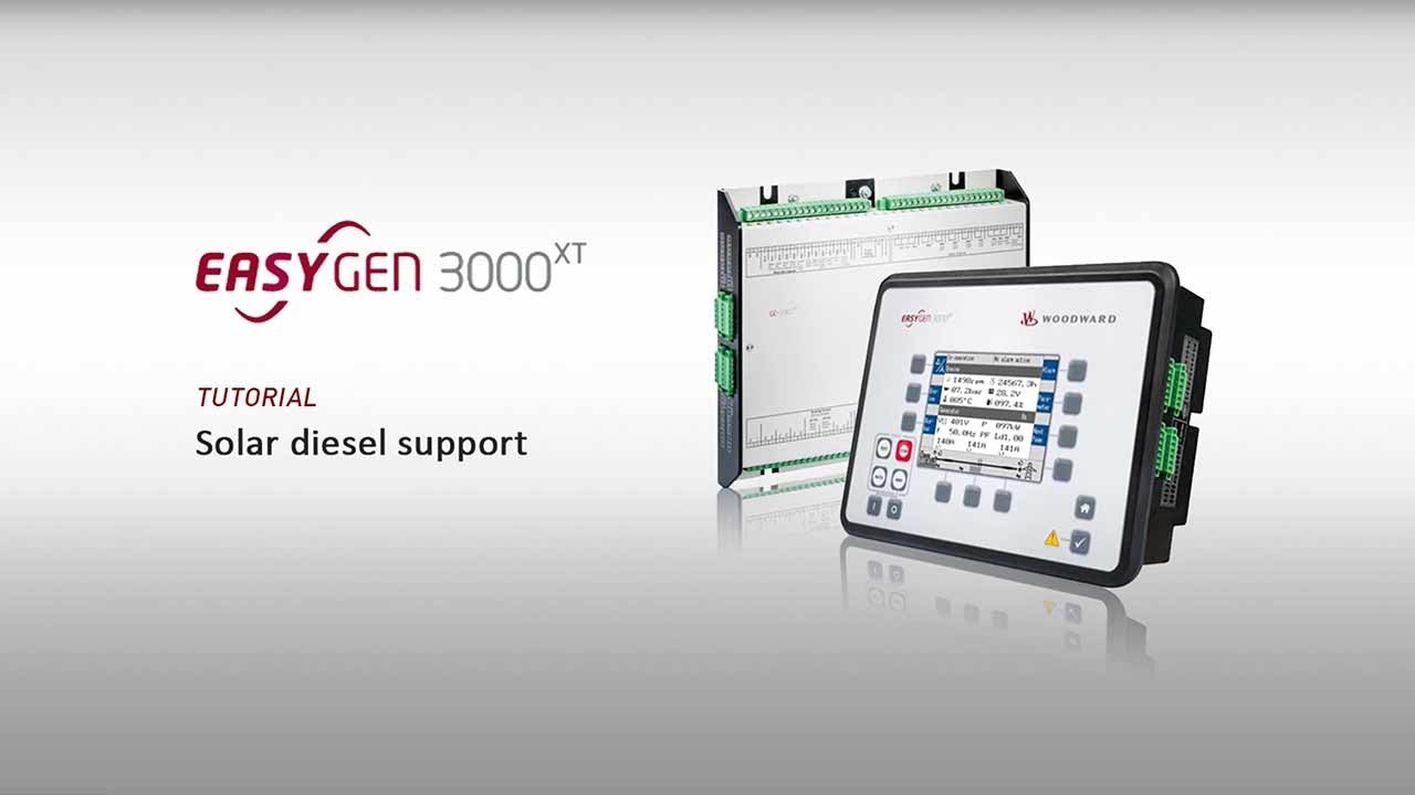 Woodward easygen-3000XT training Part 6: Solar Diesel