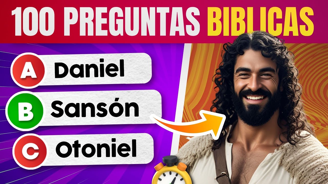 100 Preguntas Biblicas🤯|Quiz Bíblico📖