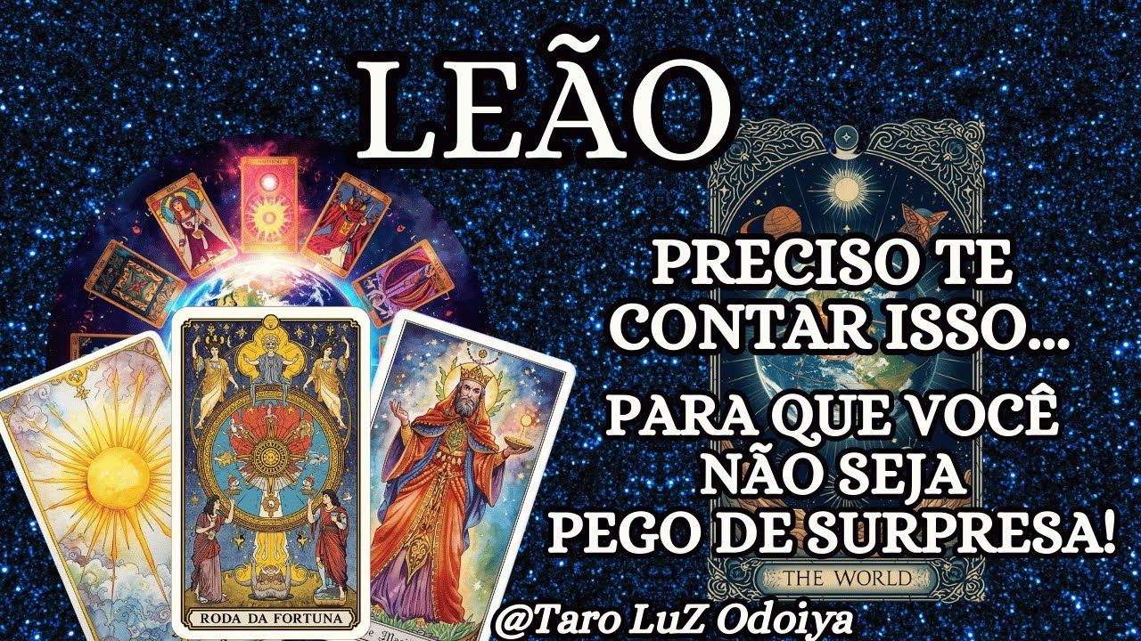 LE&Atilde;O♌UMA NOT&Iacute;CIA MUDA TUDO DA NOITE PRO DIA...QUANDO O DESTINO QUER, ELE N&Atilde;O MANDA AVISO...