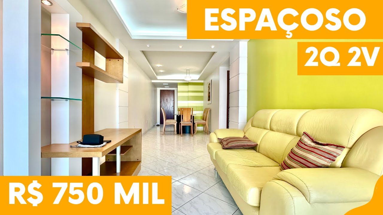 R$ 750 mil! Oportunidade! Apartamento 2 quartos e 2 vagas na Praia do Morro, Guarapari-ES