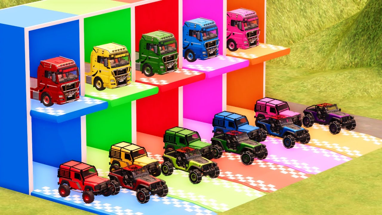 TRANSPORTING ALL POLICE CARS and JEEP AMBULANCE EMERGENCY VEHICLES WITH MAN POLICE TRUCKS ! FS22 #7