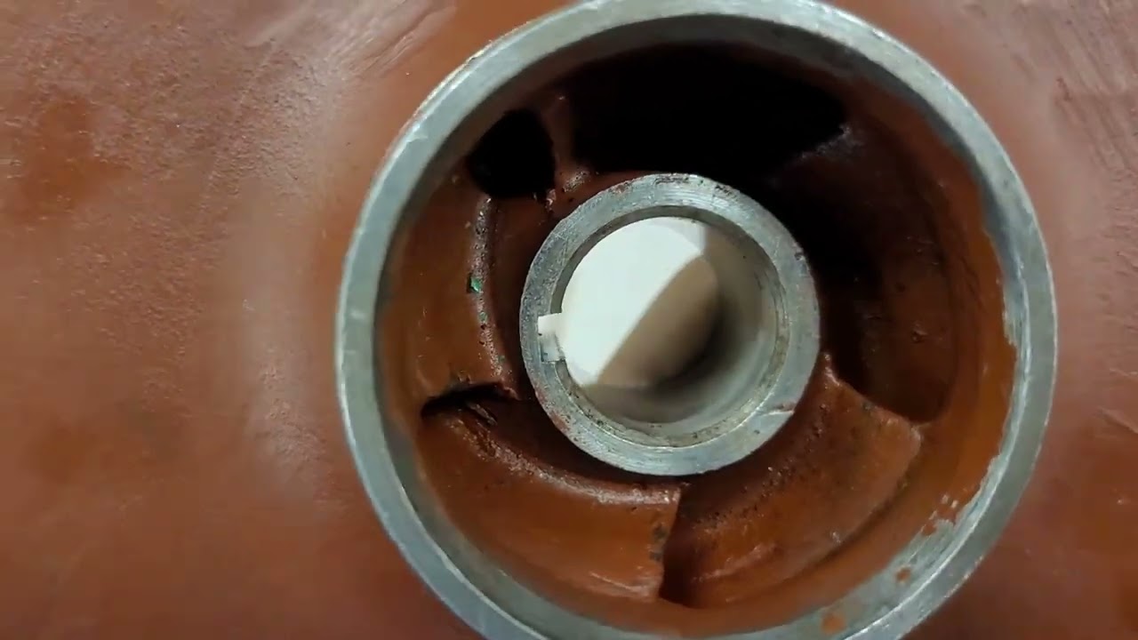 Detalhes interno da Bomba centr&iacute;fuga, veda&ccedil;&atilde;o com gaxeta