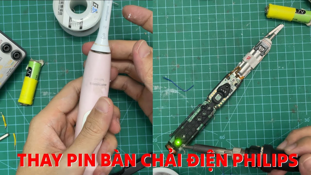 Thay pin bàn chải điện Philips Sonicare | Hiếu - Tập Làm Kỹ Sư