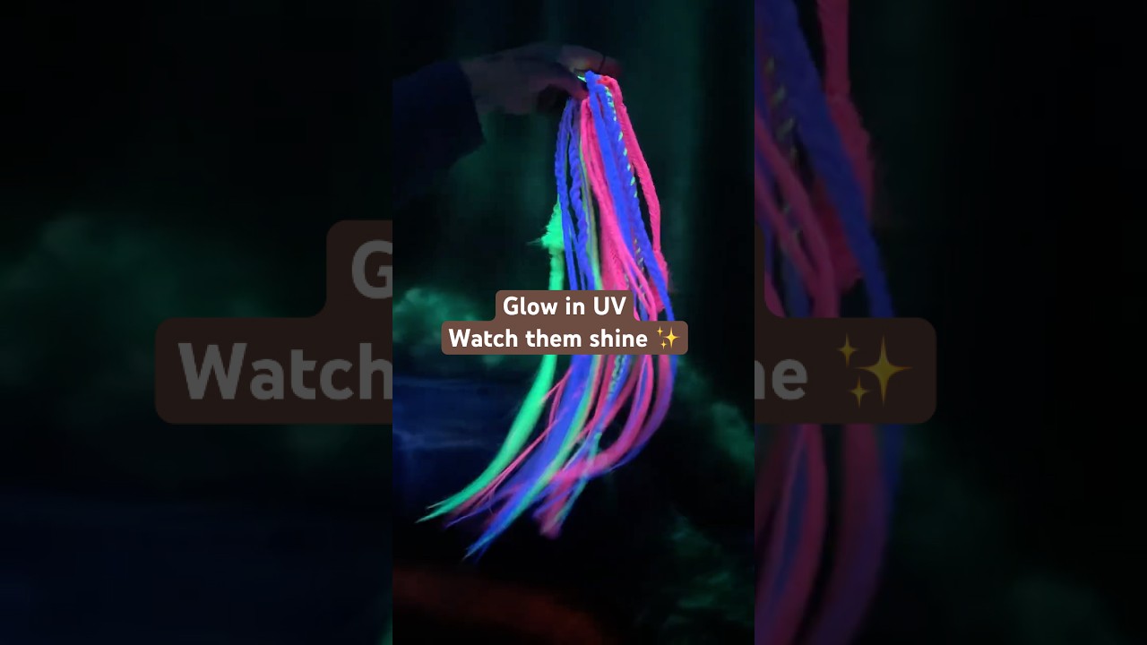 UV Glow Dreads &mdash; You Won&rsquo;t Believe This! 🔥 #dreads #dreadlocks #hairtok #braids #easyhairstyle