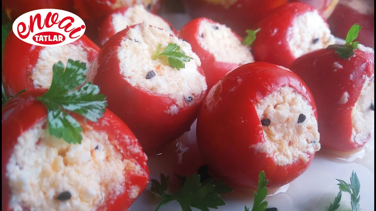 Peynir dolgulu kiraz biber turşusu💯 efsane Girit mezesi💯 #kirazbiberi, #biberturşusu #giritbiberi