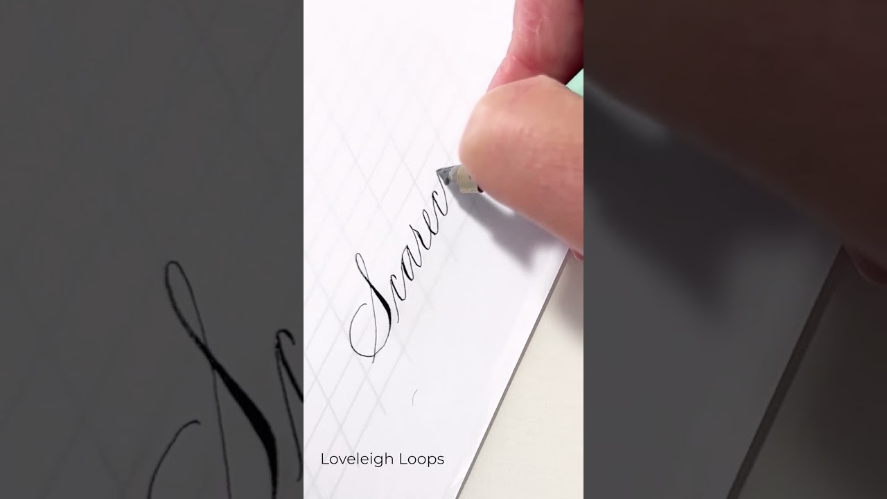 &ldquo;Scarecrow&rdquo; Spencerian Script ASMR With A Pointed Pen #calligraphy #spencerian