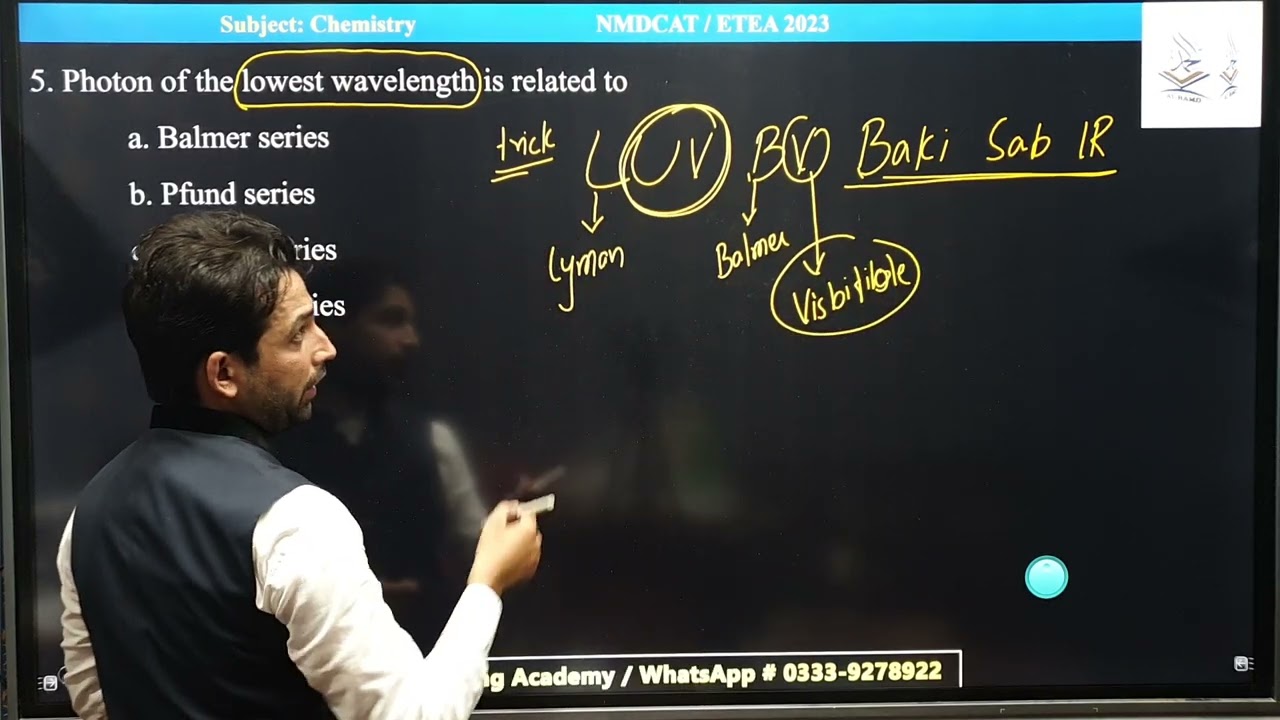 ETEA/ MDCAT 2023 Chemistry Solution || Alhamd Academy Peshawar