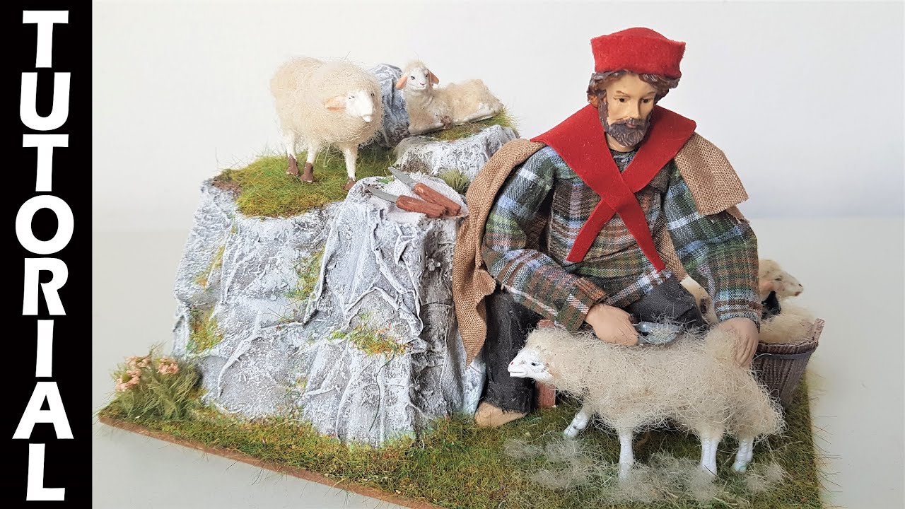 💡 TUTORIAL:  Pastore mentre tosa le pecore 🐏 in movimento ⚙️ Presepe meccanico
