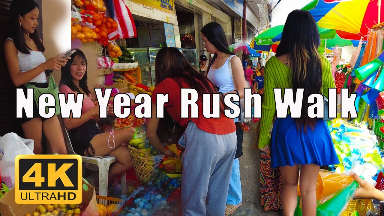 New Year Rush in Tacloban City | Walking Tour 4K | Leyte Philippines