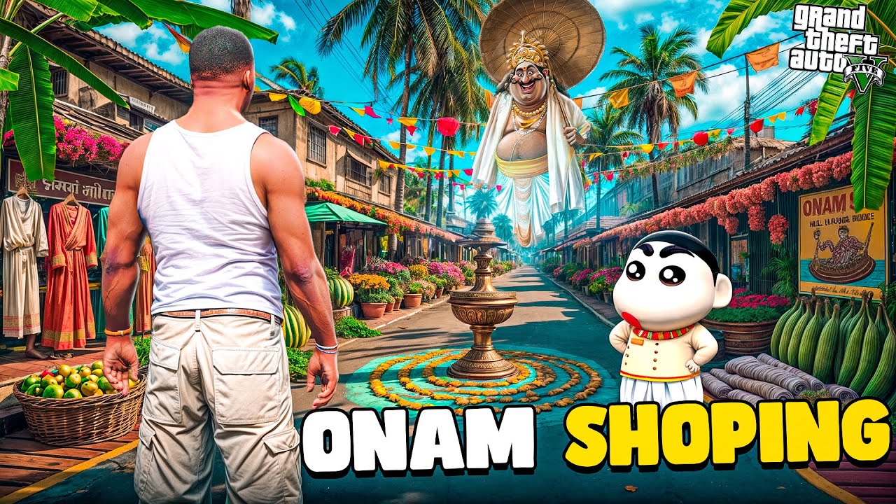 Franklin & Shinchan Celebrating Onam 2025 In GTA 5