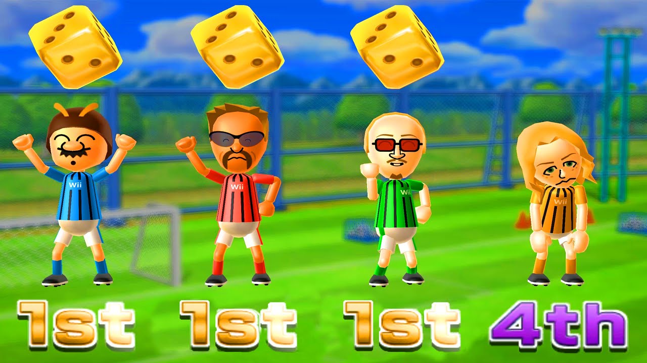 Wii Party Board Game Island - Bee Mario vs Jake vs Martin vs Rachel (Master Difficulty)