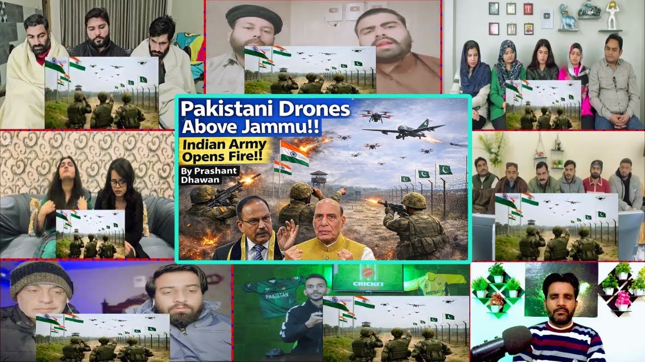 Pak Reacts to PAKISTANI DRONES ABOVE JAMMU!! Indian Army Opens Fire!! By Prashant Dhawan