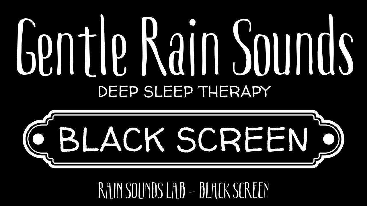 Gentle Rain Black Screen – 8 Hours